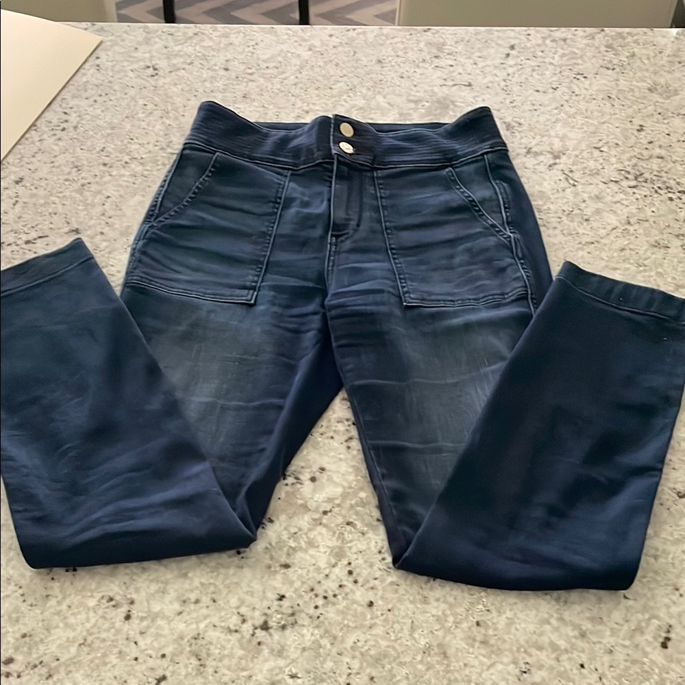 White House Black Market High Rise Jeans - Dark Blue